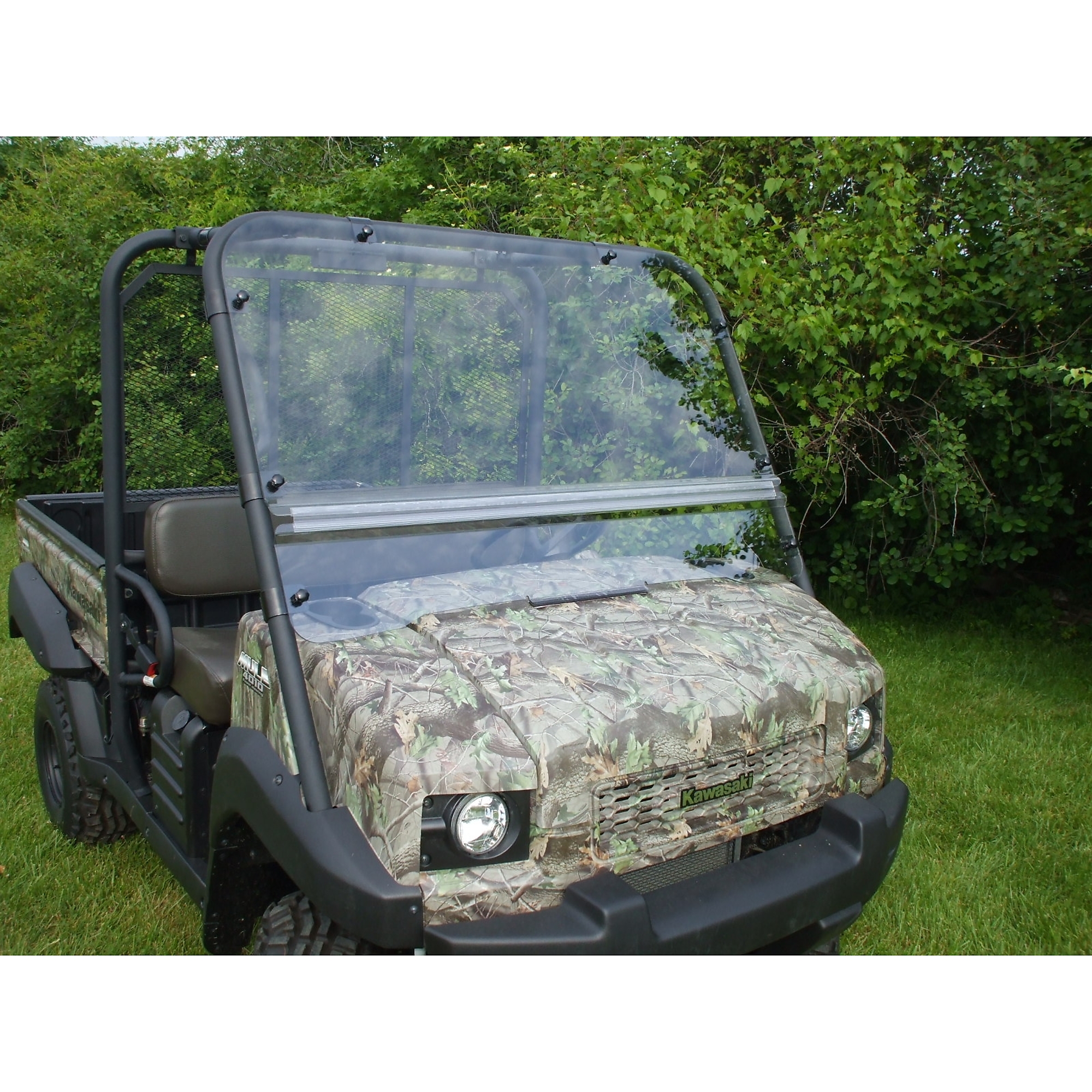 Extreme Metal Products, Kawasaki Mule 4010 Flip Up Windshield, Model# 10498